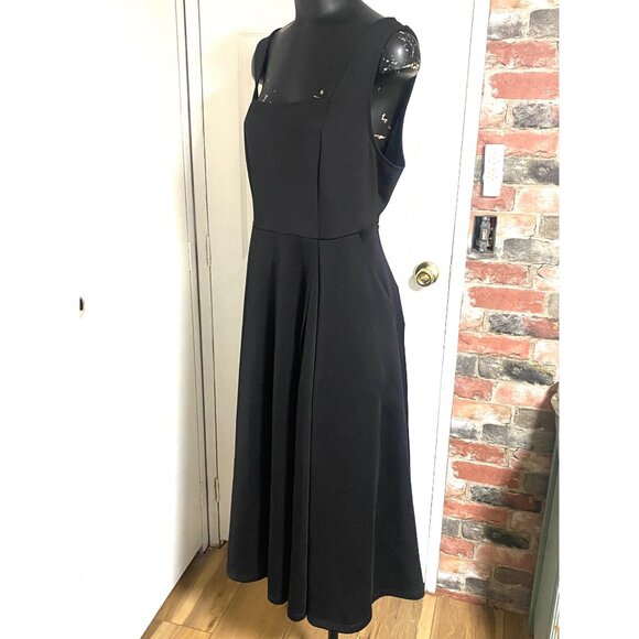 NEW Torrid Black Sleeveless Square Neck Fit & Flare Dress in Black Size L - Picture 3 of 7